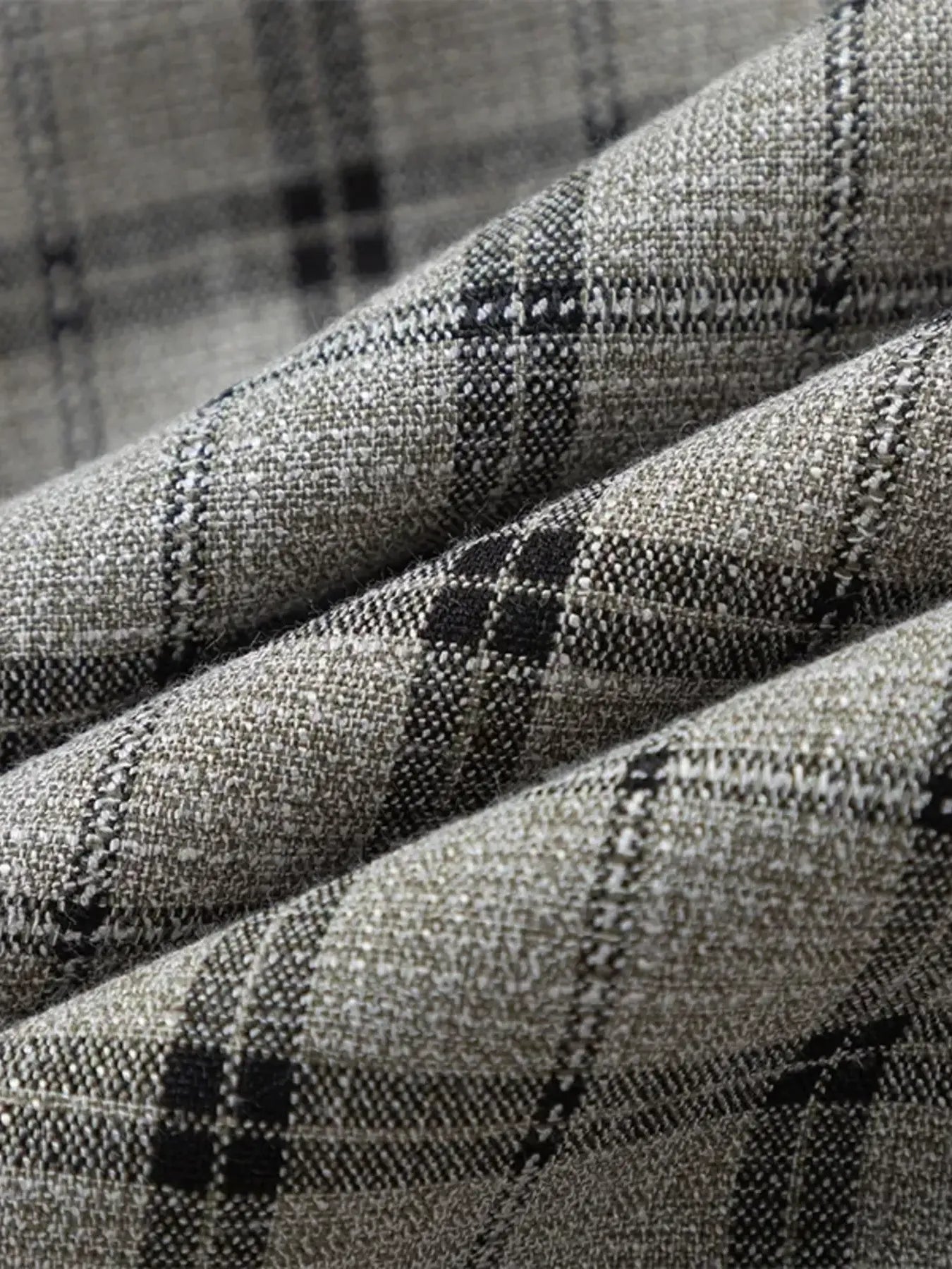 Men's Tie Front Plaid Shirt - Vivid